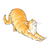 Orange Cat Stretching Color PDF