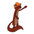 Winter Weasel Color PNG