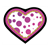 Purple Polka-Dotted Heart Color PDF