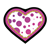 Purple Polka-Dotted Heart Color PNG