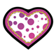 Purple Polka-Dotted Heart 