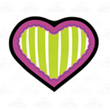 Green-Striped Heart