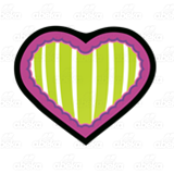 Green-Striped Heart