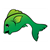 Jumping Green Fish Color PDF