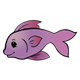 Jumping Purple Fish curved left