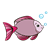 Pink Fish Color PNG