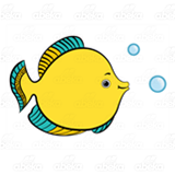 Yellow and Blue Fish