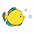 Yellow and Blue Fish Color PDF