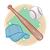 Baseball Items Color PNG