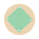 Baseball Diamond with bases
