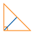 Orange Right Triangle Color PNG