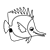 Yellow Fish Line PNG