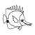 Yellow Fish Line PNG