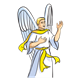 Angel praising God 