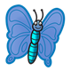 Blue Butterfly blue body
