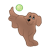 Brown Dog Playing Color PNG