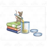 Mouse on Books