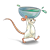 White Mouse Color PNG