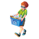 Todd carrying recycle bin