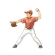 Baseball Player throwing ball