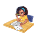 Adina taking a test