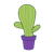Columnar Cactus Color PNG