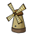 Brown Windmill Color PNG