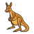Adult Kangaroo Color PNG