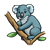 Gray Koala Bear Color PNG