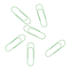 Paper Clips green