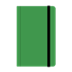 Notebook green, with black strap