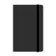 Notebook black, with black strap