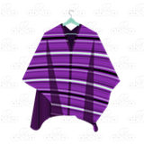 Striped Purple Poncho
