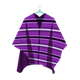 Striped Purple Poncho on hanger