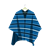 Striped Blue Poncho Color PNG