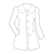 Gray Trenchcoat Line PNG