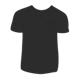 T-Shirt black, with pocket
