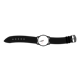 Wristwatch with black band