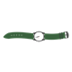 Wristwatch with green band