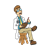 Scientist in a Lab Coat Color PNG