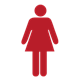 Woman Icon red