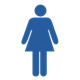 Woman Icon blue