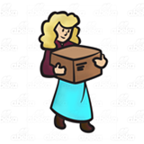 Lady Carrying Package