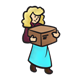 Lady Carrying Package 
