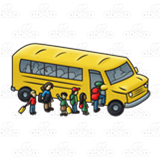 Children Getting on Bus