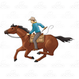 Man Riding Horse