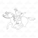Man Riding Horse