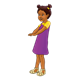 Girl in purple jumper with yellow shirt