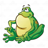 Sitting Green Frog