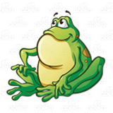 Sitting Green Frog